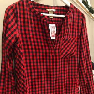 Duluth Trading Red and black flannel